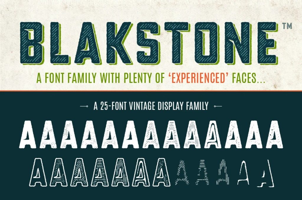 Blakstone – Vintage Display Font Family
