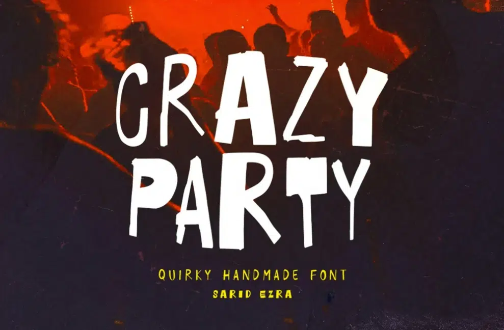 Crazy Party Birthday font