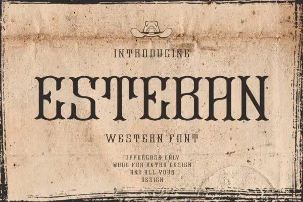 Esteban Western Font