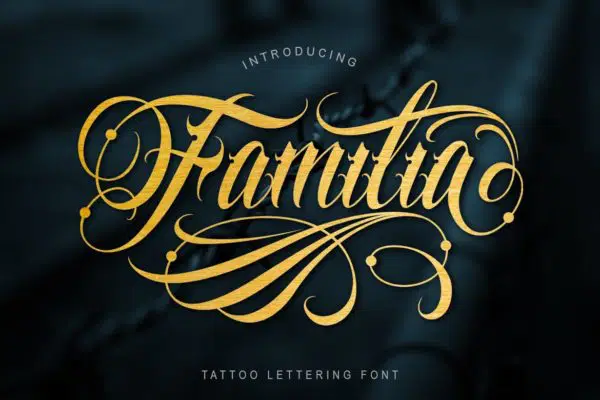best cursive tattoo fonts