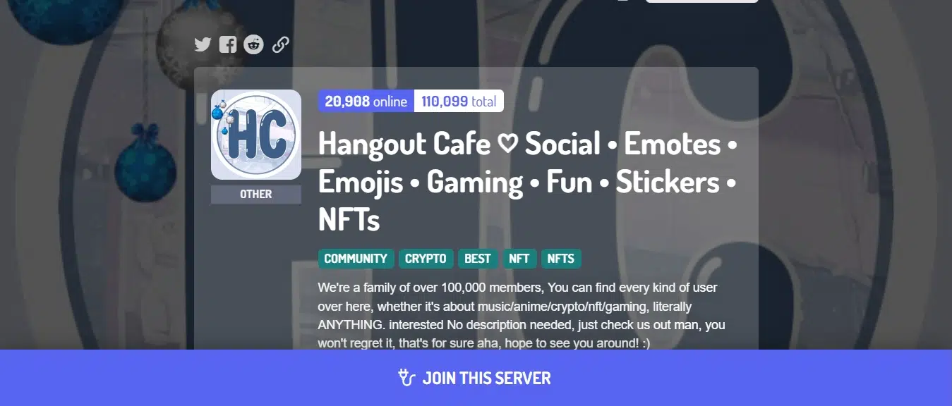 Hangout Café NFT community