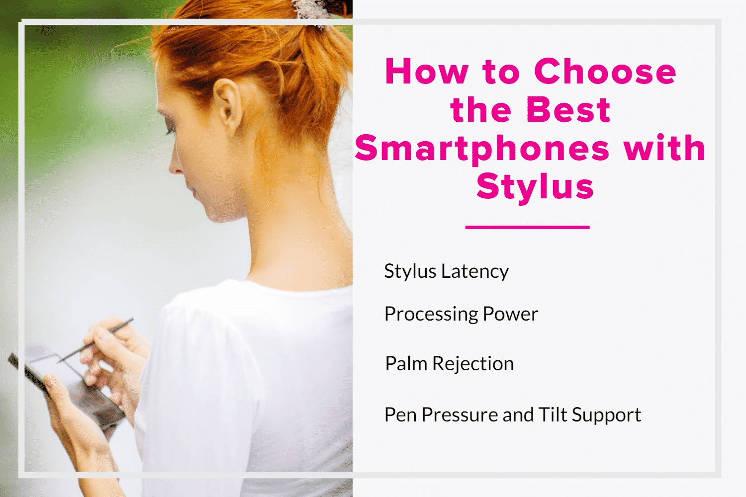 How to Choose the Best Smartphones with Stylus