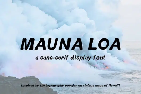 Mauna Loa | Vintage Hawaiian Font