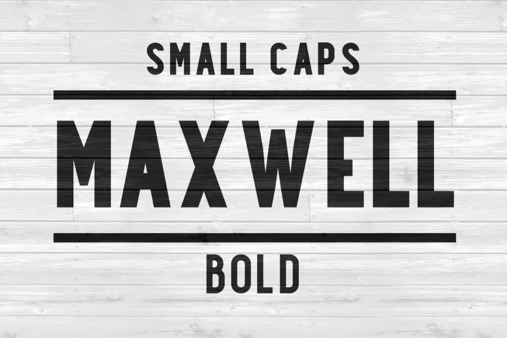 Maxwell Sans Small Caps Bold