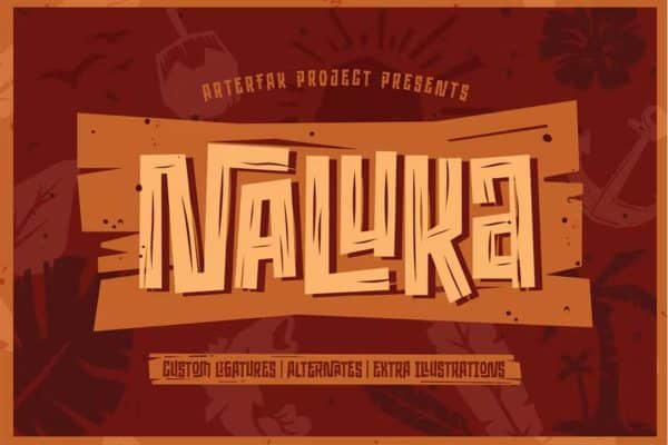 Naluka — Ethnic Font with Extras
