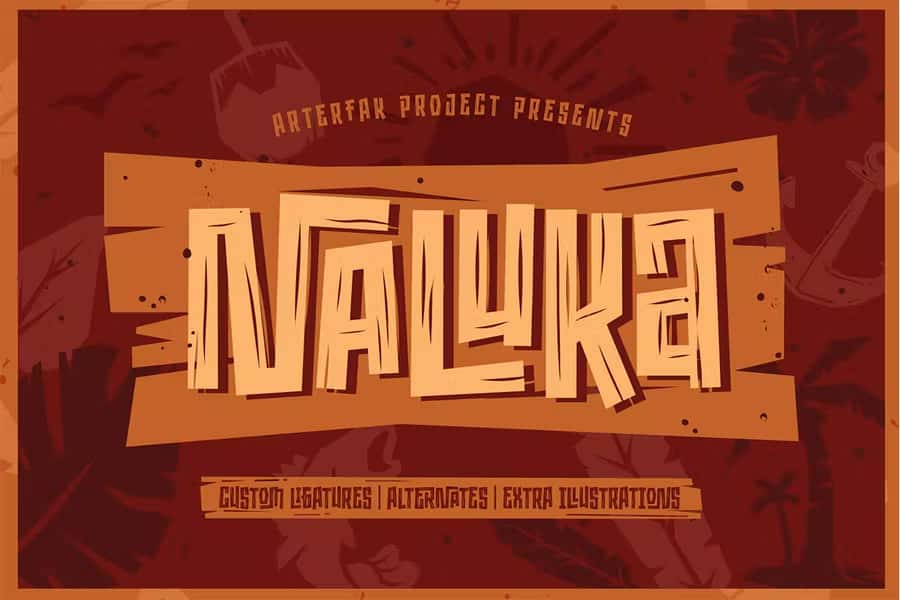Naluka - Ethnic Font with Extras