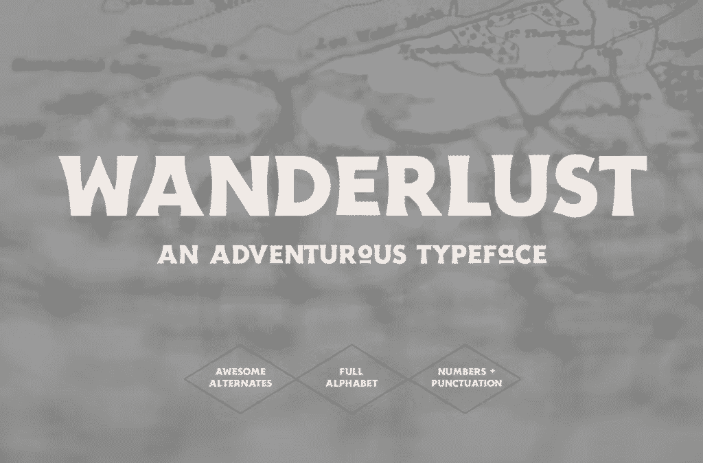 Wanderlust - Travel Font
