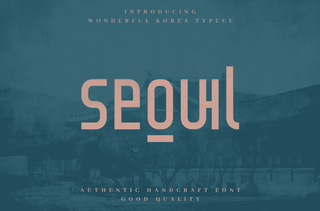 Seoul - Authentic Korean Typeface
