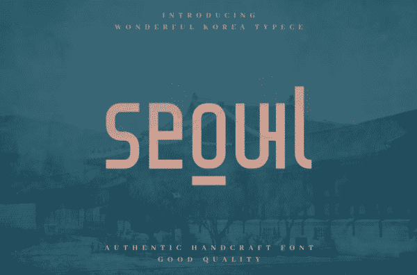 Seoul - Authentic Korean Typeface