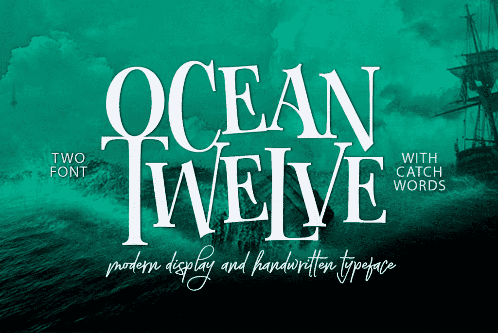 Ocean Twelve Font Duo + Extras