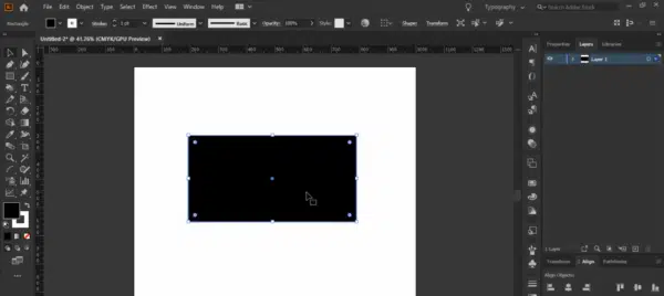 Step 1 - Open Adobe Illustrator / Adobe file.