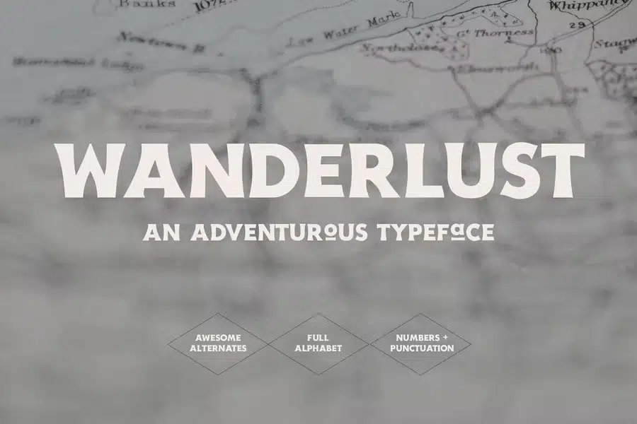 Wanderlust - Travel Font
