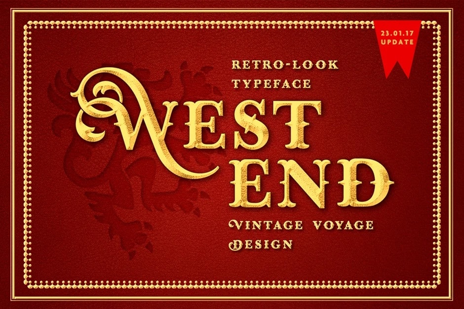 West End Stout Display Font