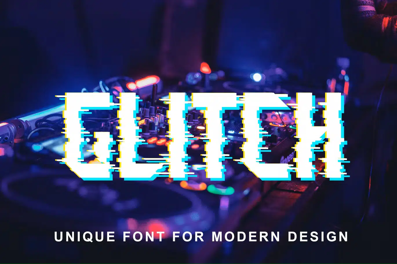 best glitch fonts & effects