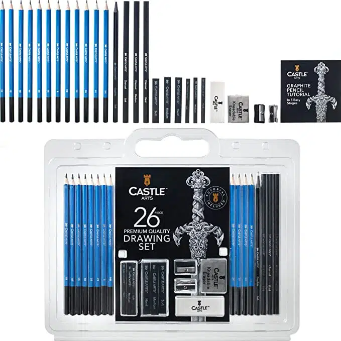 Drawing Pencils Set, 33 Pieces Sketch Pencils & Drawing Kit, Includes  Sketch Pad, Graphite Pencils, Charcoal Sticks and Eraser, Supplies for  Artists/Beginner/Adults