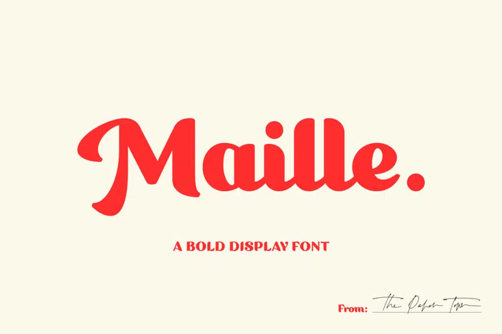 Maille – Bold Display Font
