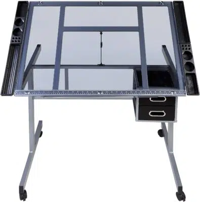Martin Universal Design 20 x 26 Pro-Draft Deluxe Adjustable Angle  Parallel Drawing Board, White Melamine, 1 Each (U-PEB2026K)