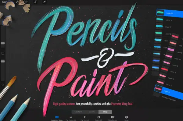 Pencils and Paint - Brushes for Procreate