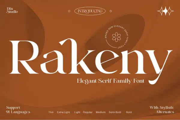 Rakeny- Serif font family