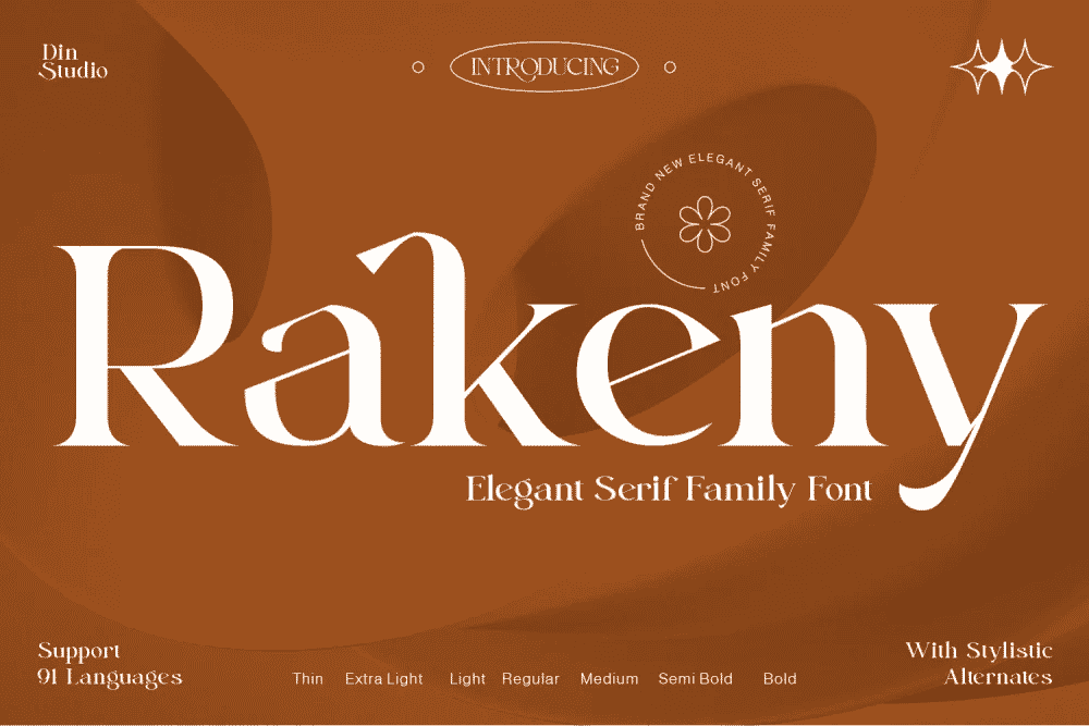Rakeny- Serif font family