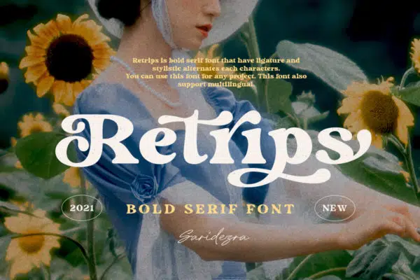 Retrips – Bold Serif Font
