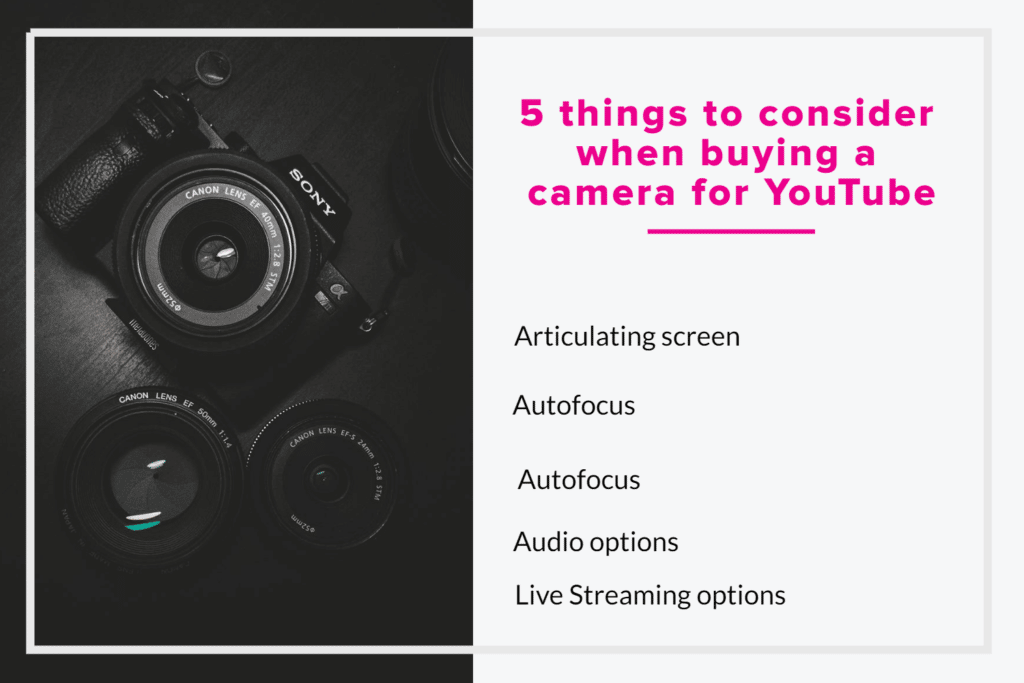 Things to consider while buying camera for youtube
