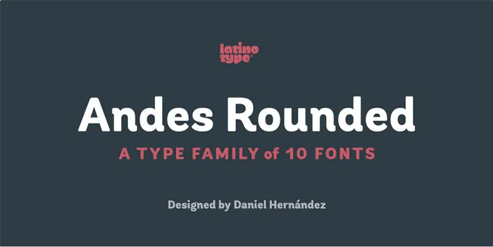 Andes Rounded Fonts