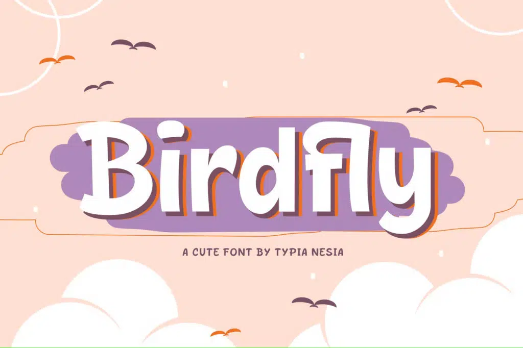 Birdfly - Cute Fancy Font