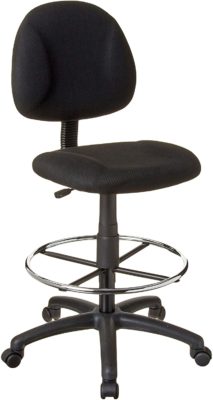 Boss Office Ergonomic Drafting Chair with Adjustable Arms