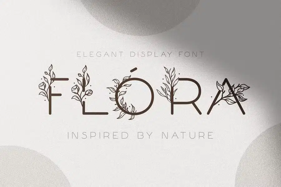 Flóra - A Delicate Floral Font
