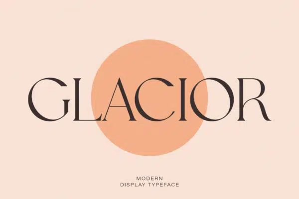 Glacior – Display Serif Font