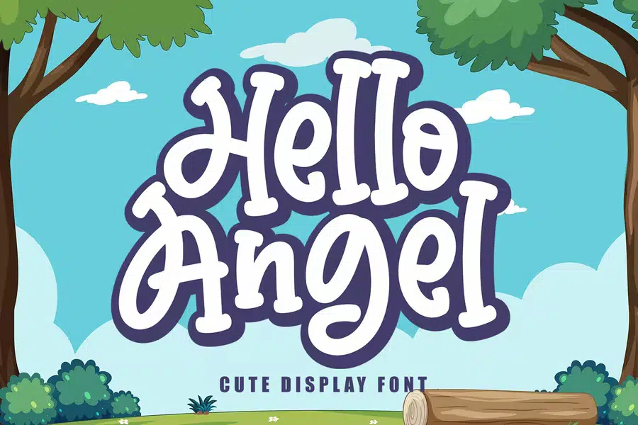 Hello Angel - Kids Font