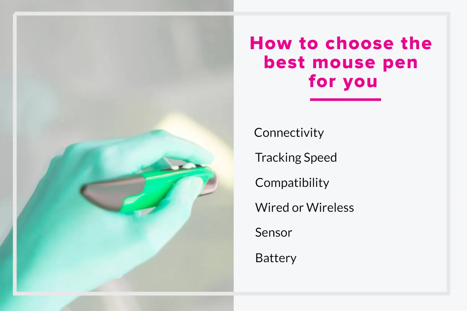 How to choose the best mouse pen for you