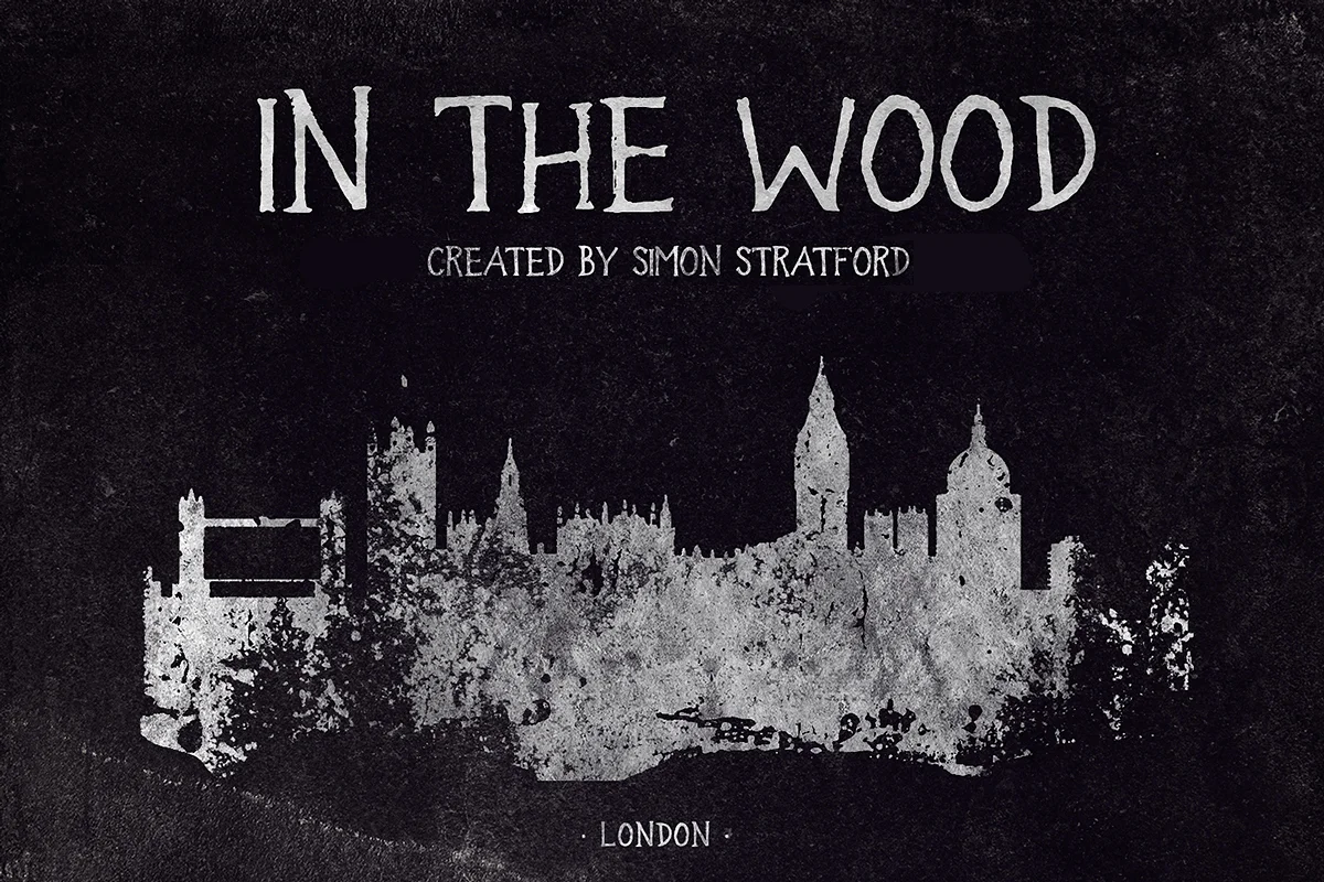 In the wood font