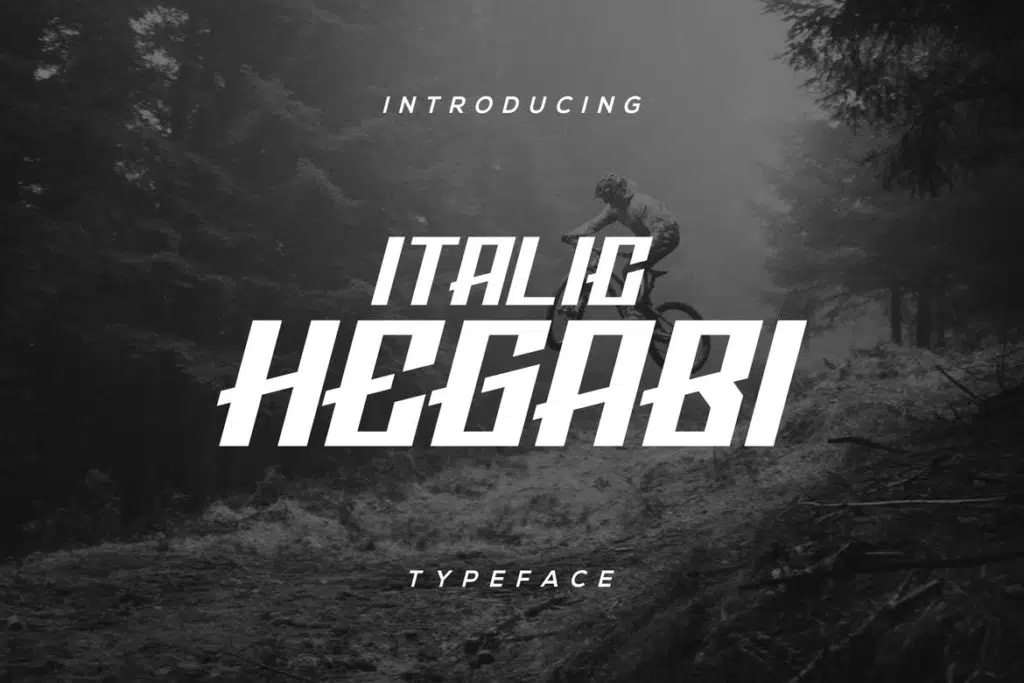 Italic Hegabi Font