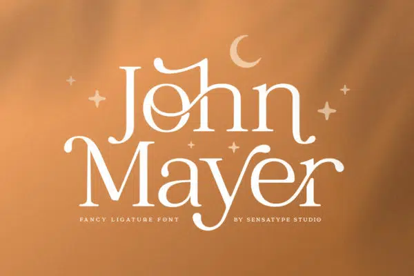 John Mayer – Fancy Ligature Font