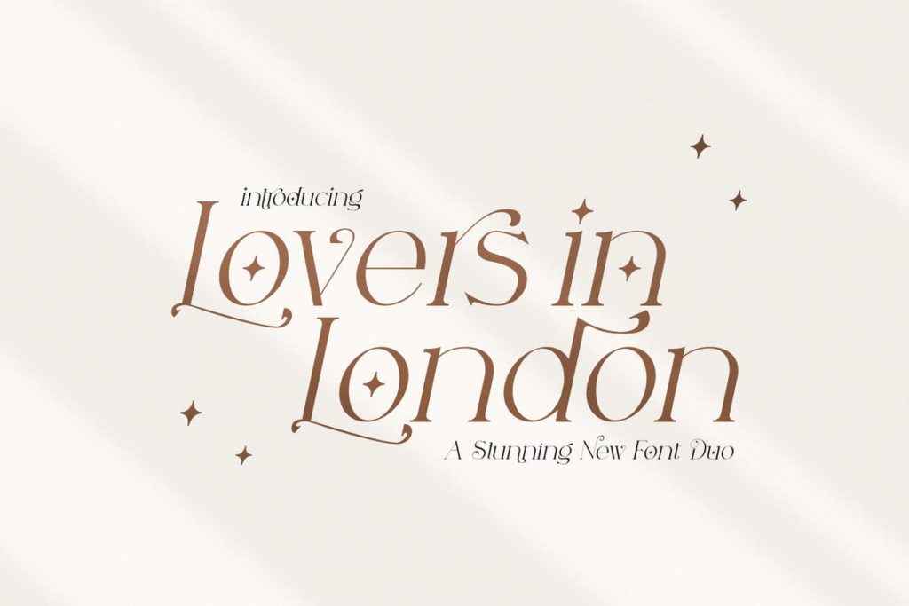 Lovers in London Serif Font Duo