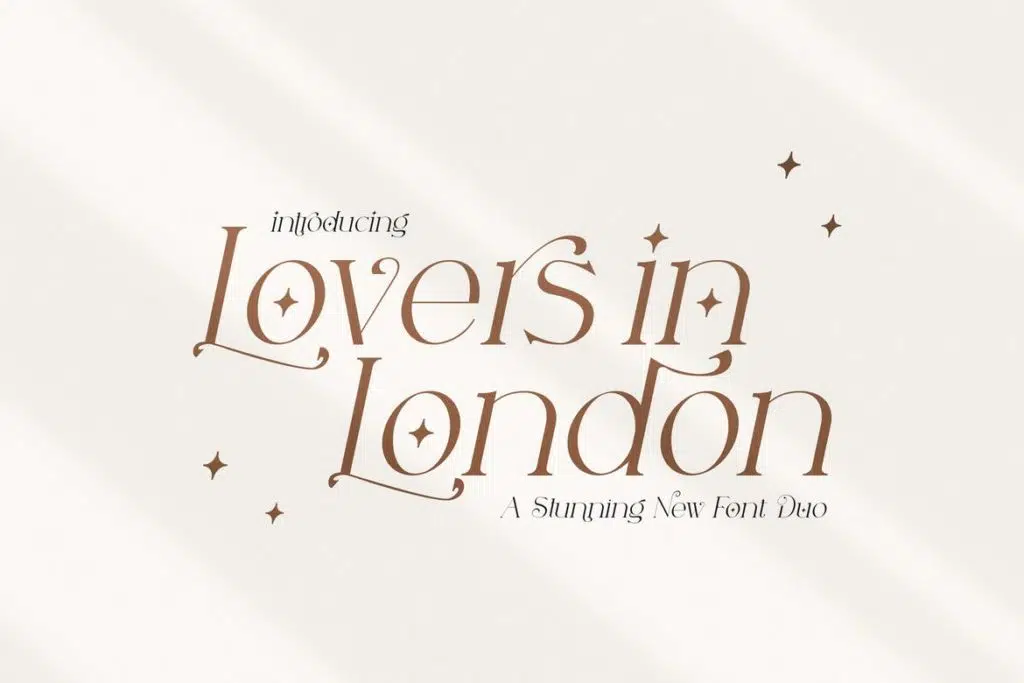 Lovers in London Serif Font Duo
