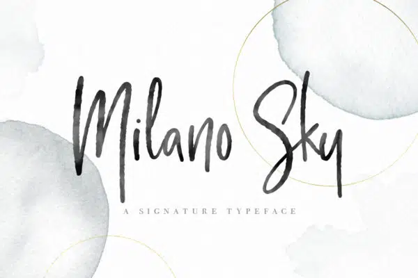 Milano Sky – A Handwritten Script Font