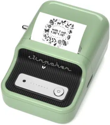 T02 Mini Sticker Label Maker Portable Pocket Thermal Instant Photo Printer  Wireless Receipt Machine for Sticky Scrapbook Label 