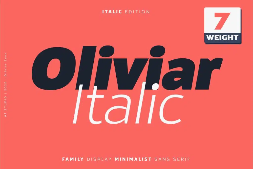 Oliviar Sans Italic Family