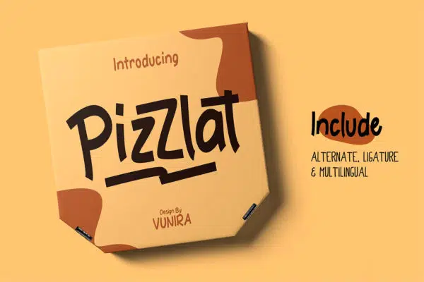 Pizzlat | Fancy Font