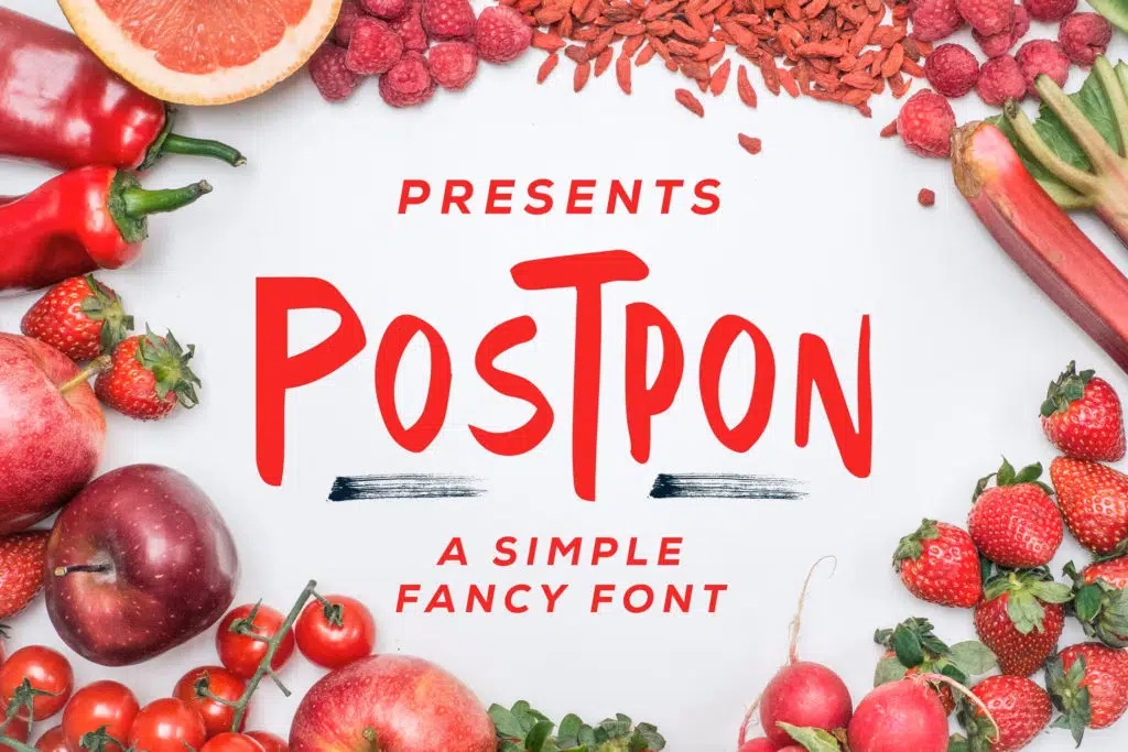 Postpon - Simple Fancy Font