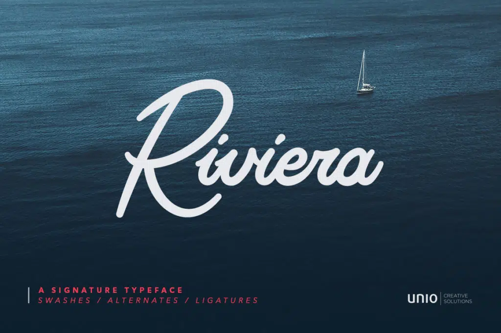 Riviera – Signature Font