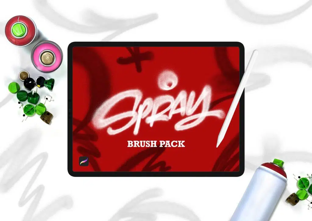 Spray Brush Pack for Procreate