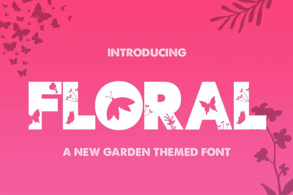 The Floral Font