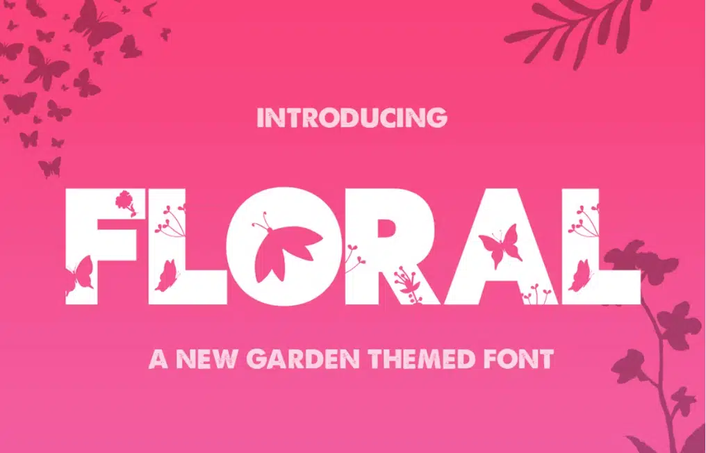 The Floral Font - Best Flower Fonts