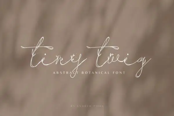 Tiny Twig - Botanical Display Font