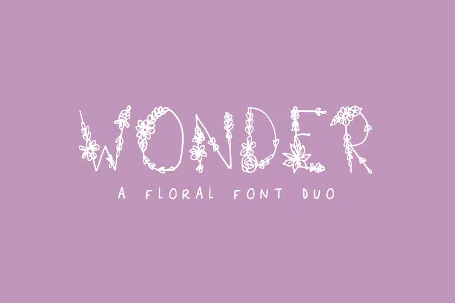 Wonder Floral Font