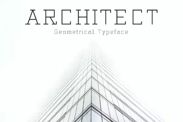 Architect- Geometrical Typeface